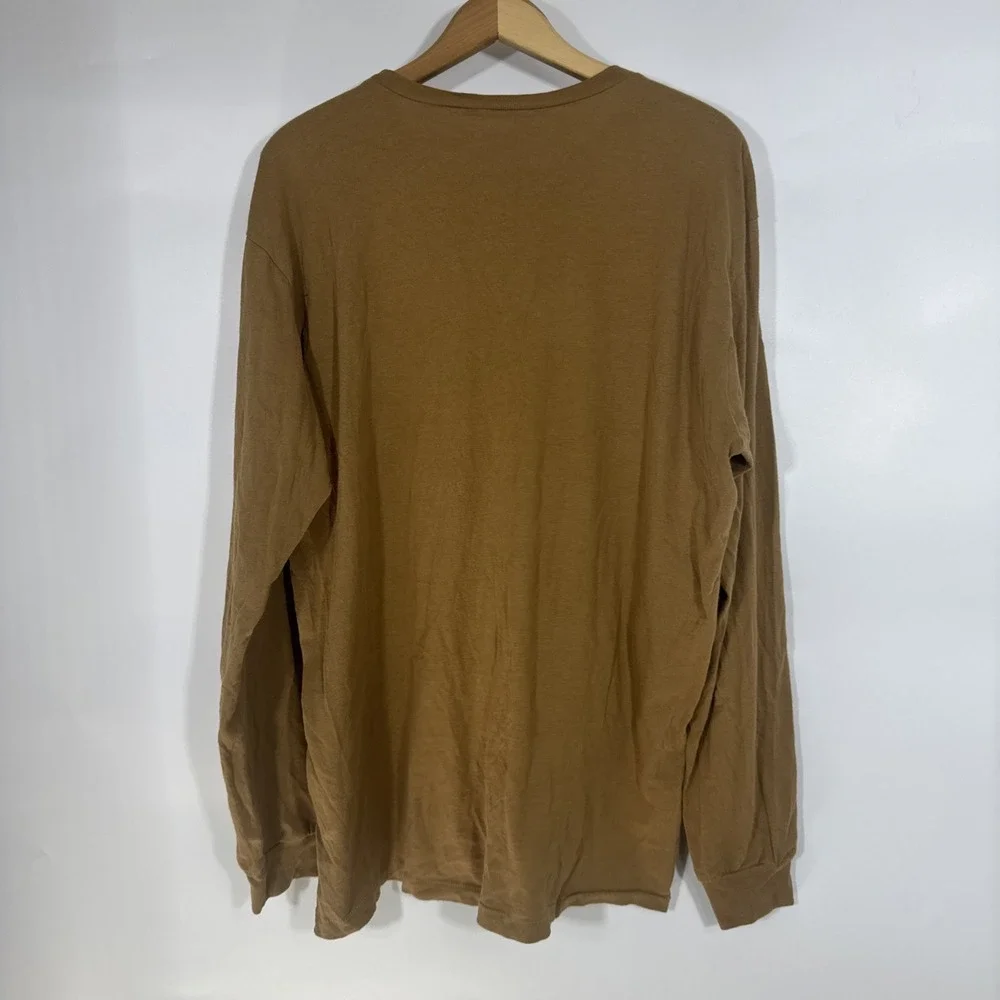 The North Face Mens Brown Protect Our Land Graphic Long Sleeve T-Shirt Large‎
